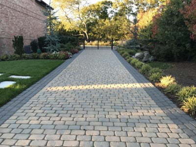 Leicester Paving and Patio Contractors Laying Cobblestones in Leicester